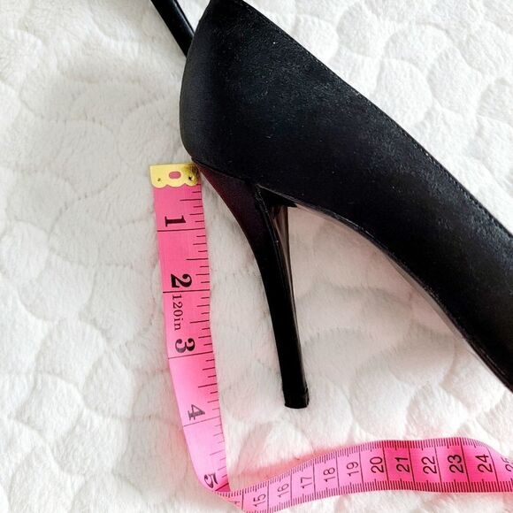Stuart Weitzman peeptoe high heels 8.5 business casual criss cross - Picture 7 of 15
